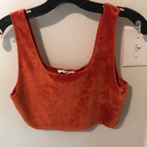 NanaMacs Velvet Crop Top
